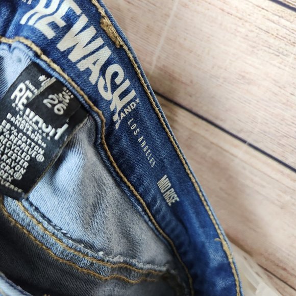 Rewash Women's Jeans Size 3/26 Mid Rise Distressed Medium Wash Jeans - Picture 10 of 11